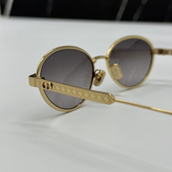 NEW DIOR DIORCANNAGE R1U B0A1 WOMEN GOLD SUNGLASSES - Picture 6 of 9